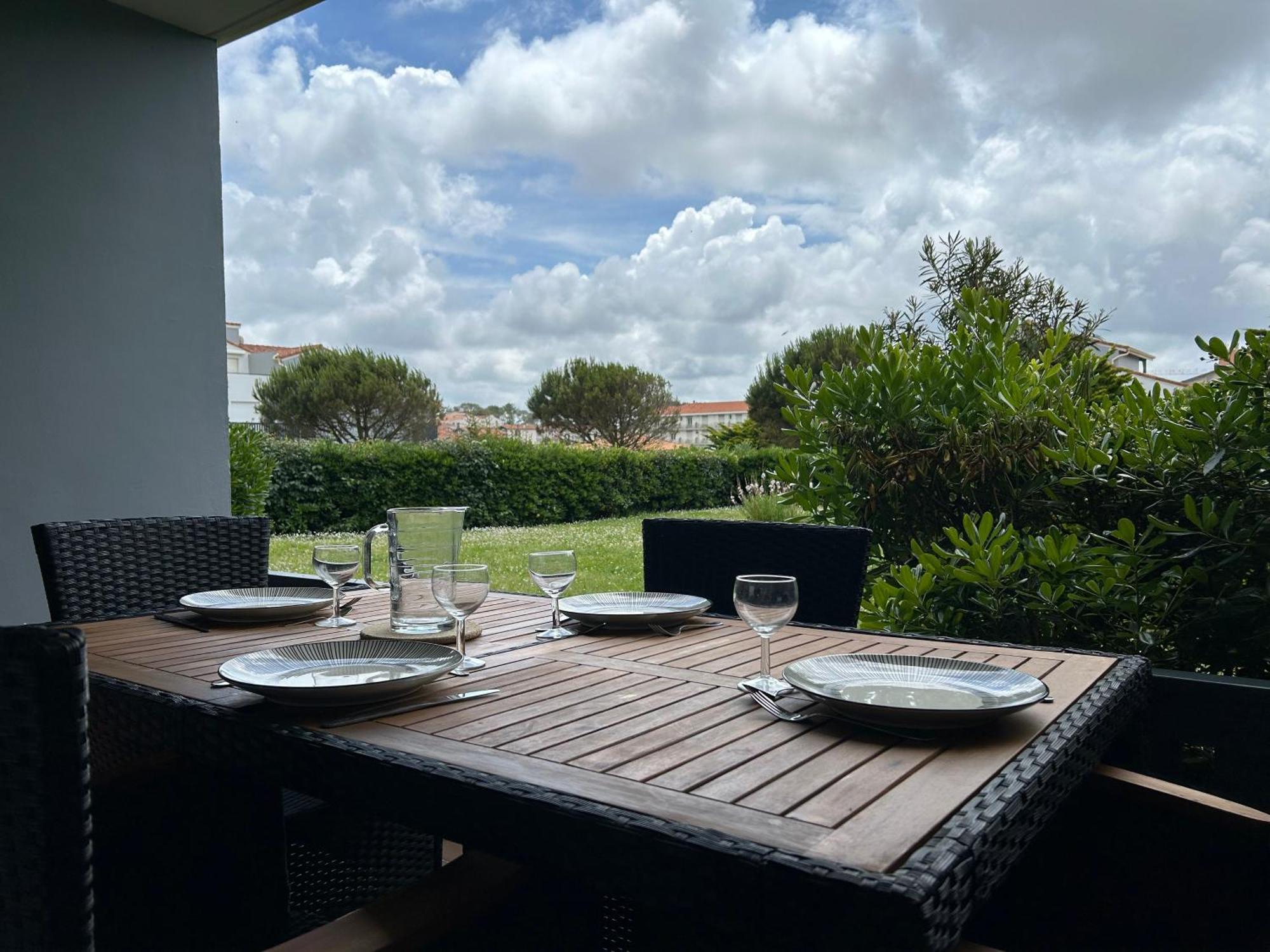 Studio Plage De Capbreton Avec Terrasse Ngoại thất bức ảnh